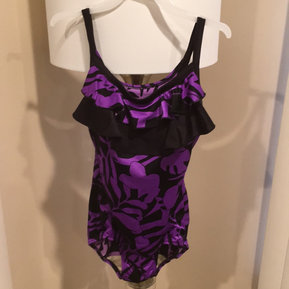 Purple swimwear one piece
